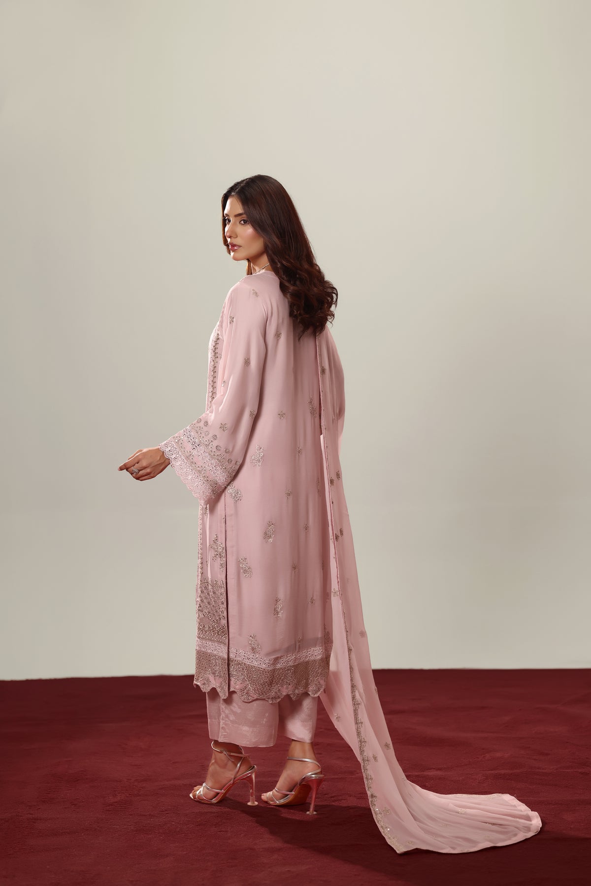 Elara - Lilac Shalwar Kameez Suit 3 Piece