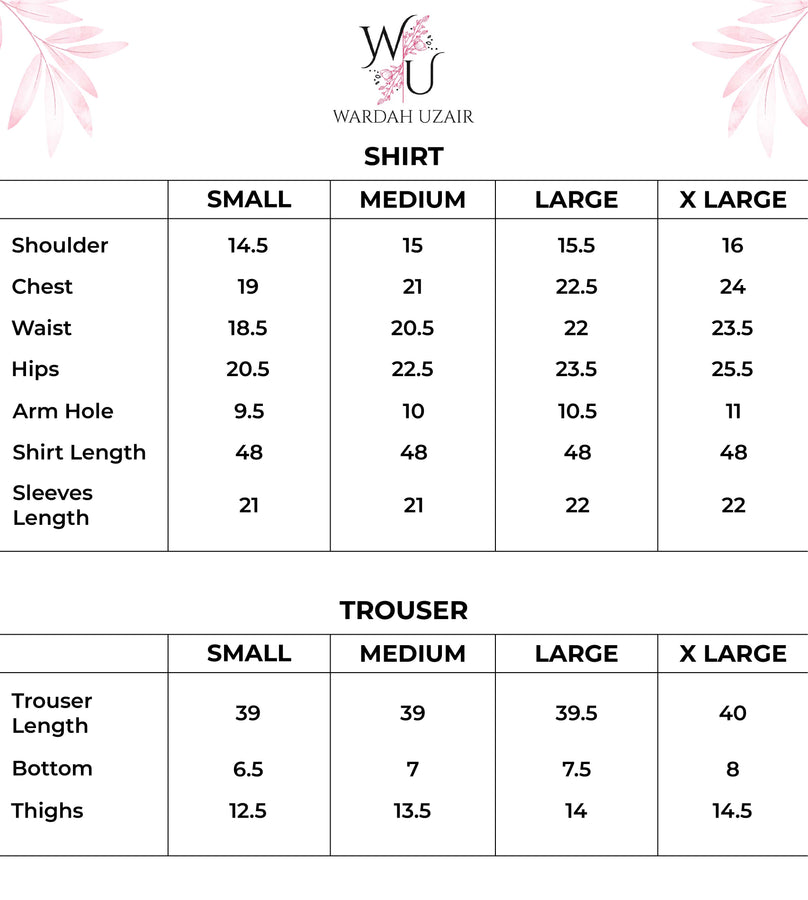 Noir Grace Size Chart