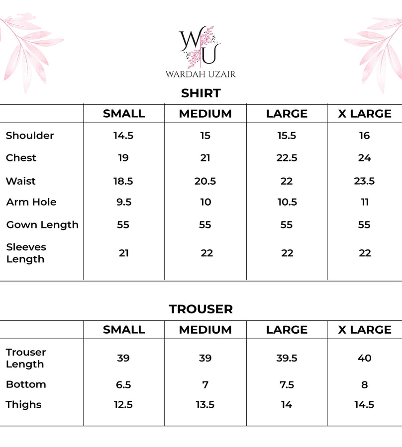 Lunar Bloom Size Chart